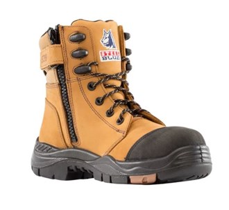 STEEL BLUE 617539 TORQUAY COMPOSITE TOE SAFETY BOOTS - ZIP SIDE