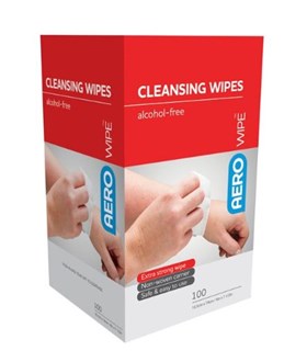 AEROWIPE ALCOHOL FREE NON STING CLEANSING WIPES