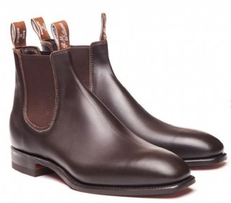 R M WILLIAMS B543Y CLASSIC CRAFTSMAN BOOTS-LEATHER SOLE