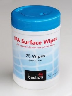 BASTION IPA SURFACE WIPES-75/CANNISTER