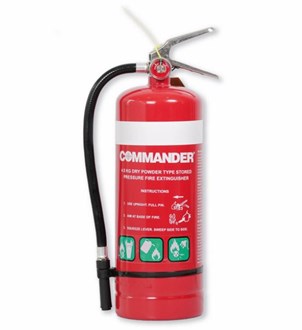 COMMANDER CP45ABE 4.5KG DRY CHEMICAL POWDER FIRE EXTINGUISHER