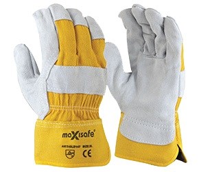 MAXISAFE GLE147 WORKMAN/ROUGH RIGGER YELLOW WORK GLOVE