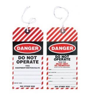 DANGER SDT100 DO NOT OPERATE WEATHERPROOF LOCKOUT TAGS