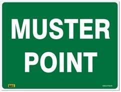 EMERGENCY SIGN - MUSTER POINT
