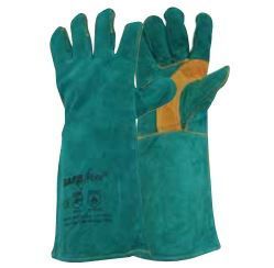 MCR Safety 4620A Kodiak Split Cow Leather Deluxe Welder Gloves with Aluminized Back Yellow X-Large 1-Pair