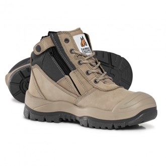 MONGREL 461060 ZIP SIDE SAFETY BOOTS WITH SCUFF CAP