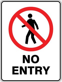 NO ENTRY PICTOGRAM SIGN