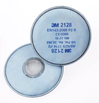 3M PARTICULATE FILTER 2128, GP2, with NUISANCE LEVEL ORGANIC VAPOUR/ACID GAS RELIEF