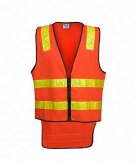 BLUE WHALE V86 VIC ROAD STYLE D/N SAFETY VEST WITH TAIL