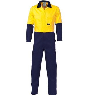 DNC 3852 HI-VIS COOL-BREEZE 2 TONE LIGHT WEIGHT COVERALLS