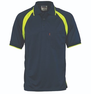 DNC 5216 S/SL COOLBREATHE CONTRAST POLO