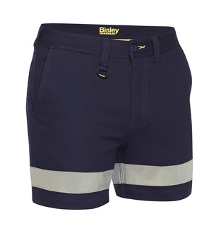 BISLEY BSH1008T TAPED STRETCH COTTON DRILL SHORT SHORT