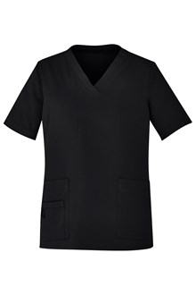 BIZ CARE CST941LS WOMENS EASY FIT V-NECK SCRUB TOP