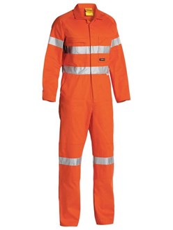 BISLEY BC607T8 TAPED HI VIS DRILL COVERALL