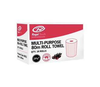 ROYAL TOUCH 66011 PAPER TOWEL ROLL 180MM X 80M