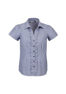 BIZ COLLECTION S267LS LADIES EDGE S/SL BLOUSE