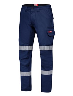 HARD YAKKA Y02855 REFLECTIVE STRETCH CANVAS CARGO PANT