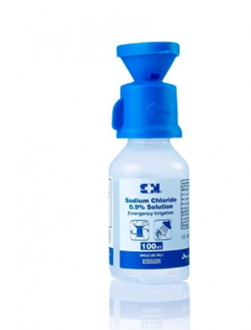 UNEEDIT EYE WASH AAXIS SODIUM CHLORIDE 0.9% with EYE SHOWER CUP 100mL