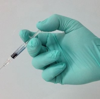 BASTION BNG784 NITRILE ULTRASOFT GREEN POWDER FREE GLOVES-FINGER TEXTURED