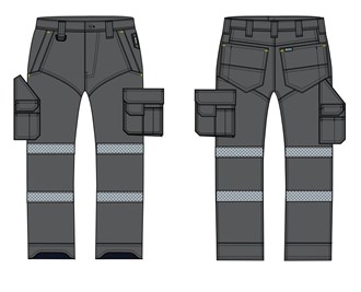 BISLEY BPC6598T X AIRFLOW BIOMOTION TAPED RIPSTOP ENGINEERED CARGO TROUSER