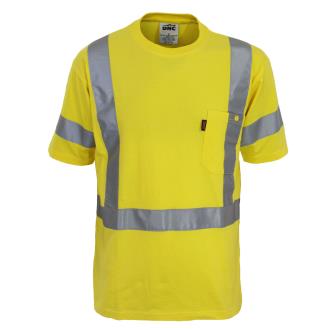 DNC 3917 S/SL REFLECTIVE HI VIS COTTON T-SHIRT