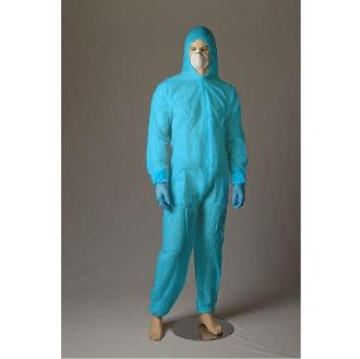 BASTION POLYPROPYLENE DISPOSABLE COVERALL-BLUE