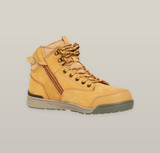 HARD YAKKA 3056 LACE ZIP SIDE SAFETY BOOTS